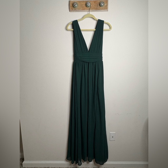 Lulu's Deep Green Maxi Dress - Picture 3 of 6